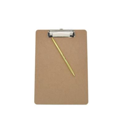 China Office A5 MDF Clipboard Mini Size Restaurant Used Recycled Fiberboard MDF Clipboard With Low Profile Clip For Office for sale