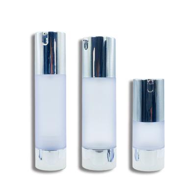 China Custom Cosmetics 15ML 30ML 50ML 80ML 100ML Color Round Type Airless Pump Cosmetic Lotion Bottle For Lotion for sale