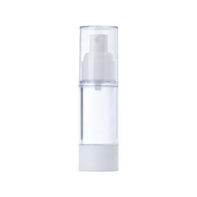 China High End Cosmetics AS Plastic Clear Lotion Pump Bottle For 1 Ounce Plastic Spray Bottles With Airless Serum Pump Bottle for sale