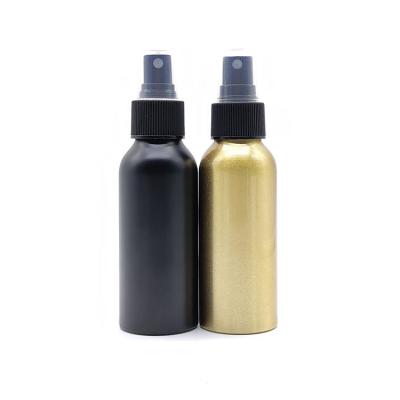 China Stock Cosmetics Bottle 100ml 120ml 150ml 200ml 250ml Toner Bottle Gold Aluminum Cap With Aluminum Bottles Cosmetic Packaging for sale