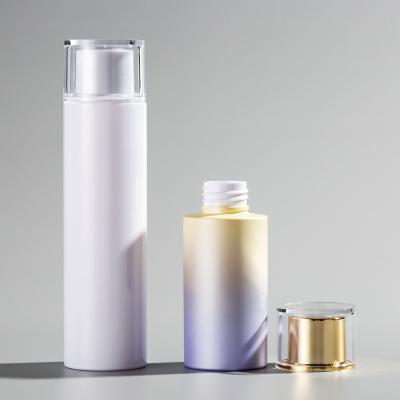 China Subpackage Manufacturer Cosmetic Empty PET 80ml 100ml 120ml 150ml Toner Bottle With Cosmetic Plastic Package for sale