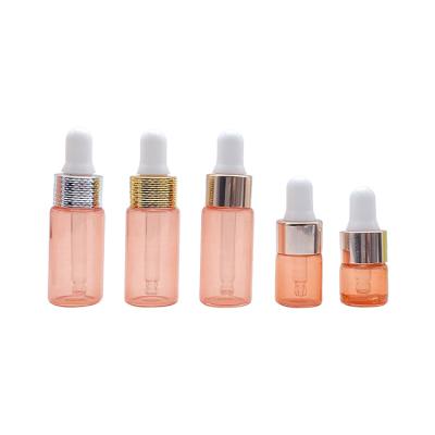 China Cosmetics Stand Up Silkprinting Mini Cosmetic Serum Dropper Glass Bottle With Dropper for sale