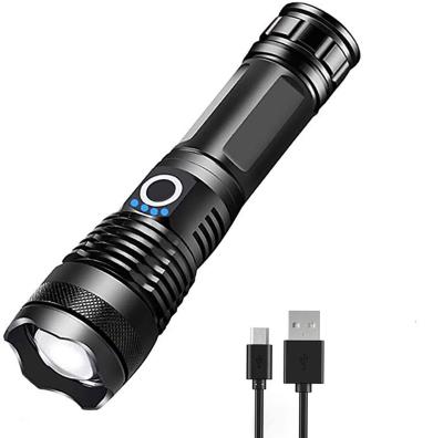 China Rechargeable Long Range Outdoor Light Flashlight LED Flashlight Night Riding Spotlight Torches Strong Camping Light Torches Led for sale