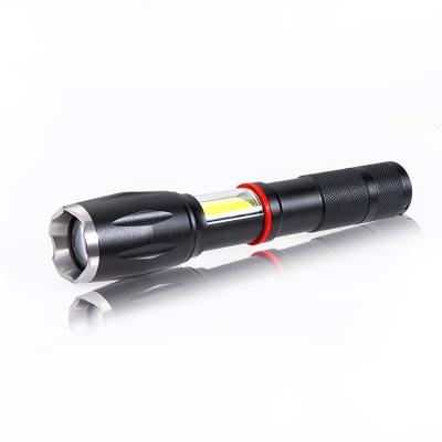 China Work light flashlight tarch light hand camping telescopic focusing tarch led flashlight led rechargeable flashlights for sale