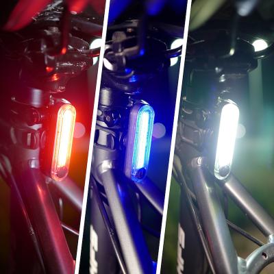 China Outdoor Camping Light For Bicycle USB Bicycle Accessories 2021 Hot Selling Light Waterproof Rechargeable Bike Tail Light for sale