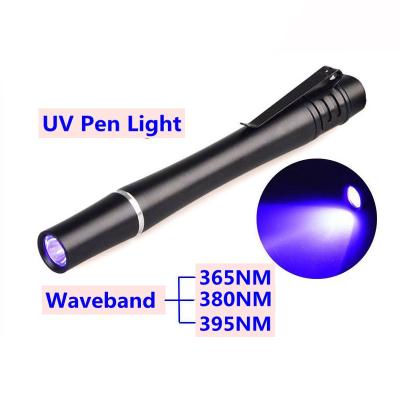 China Emergency Rechargeable UV LED Pen Light Adjustable Easy to Carry Mini Pocket Ultra Violet Pen Instant UV Light Light for sale