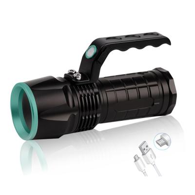 China Portable Ignition Rechargeable Hunting/Camping Dimmer Rheostat Zoom IP65 Tactical Torch Light Rechargeable Handheld Led Tactical Flashlight for sale