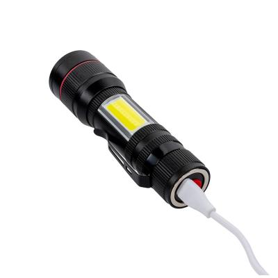 China Super Bright Led Flashlight Camping Rechargeable Flashlight Led 14500 Led Rechargeable Torch Light for sale