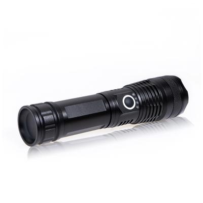 China High Power Camping Led Torch Torch Rechargeable Zoom Led Usb Rechargeable Flashlight for sale