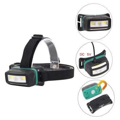 China Hot Sale High Power Head Lamp Motion Sensor Headlamp Camping Mining Red Headlight Helmet Light for sale