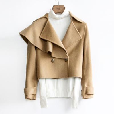 China Breathable Removable Shawl OEM Customized Wholesale Women Cashmere Parka Winter Coats For Ladies Women for sale