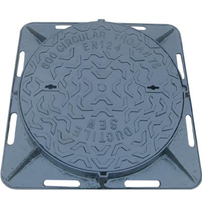 China Weatherproof Ductile Iron Manhole Cover for Outdoor Installations for sale