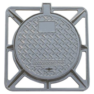 China Heavy-Duty Ductile Iron Manhole Cover with Customized Logo for sale