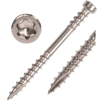 China DURABLE Yellow Zink Plated Bulk Hex Head Pan 3 Inch Stainless Steel Torx Wood Screws for sale