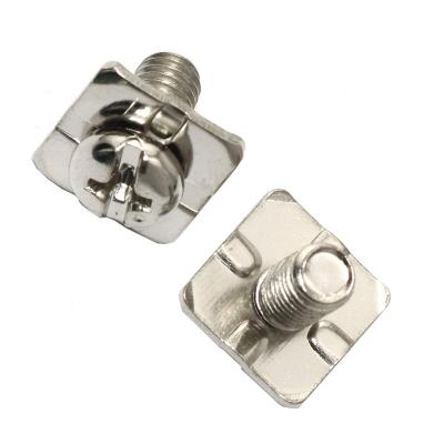 China Stainless Steel Sems Screws Carbon Steel Pan Head Phillips Sems Screws With Square Joint for sale