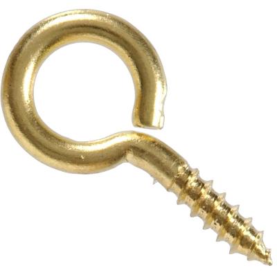 China Solid Brass Stainless Steel Eye Bolt Screw Pins Hook Eye Wood Screws for sale