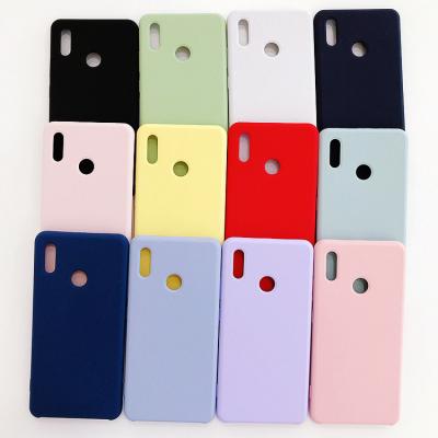 China Colorful Microfiber 3 Cover Liquid Silicone With Microfiber Cloth Mobile Cell Phone Case For Huawei Honor note10 for sale