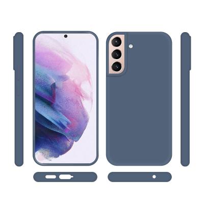 China Shockproof For Samsung S21 Plus Liquid Silicone Phone Case For S21 Plus Real High Quality Shockproof Coating Flannel For Samsung Case for sale