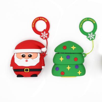 China Cute Cartoon Santa Claus Christmas Tree Deer Shockproof Cute Silicone Case For Airpod for sale