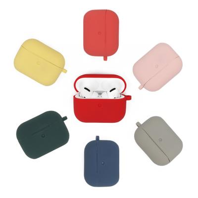 China Colorful Colorful Smooth Soft Silicone Earphone Cover Case For Airpod Pro 3 for sale