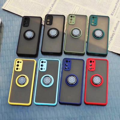 China 2020 Hot Sale Fashion Magnet Adsorption Ring Shockproof Phone Case For Samsung S20 for sale