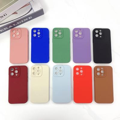 China Soft Shockproof Silicon Back Cover Mobile Phone Case Camera Protection For iPhone 13 Pro 12 X Xr Xs 7 8 Plus Max Max for sale