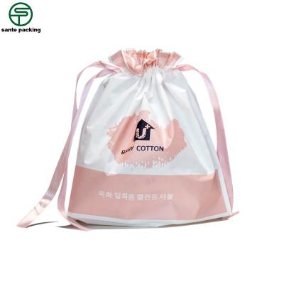 China BIODEGRADABLE high strength plastic test drawstring bag with customer print logo for sale