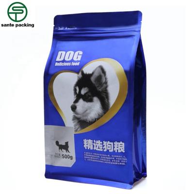 China Manufacturer Wholesale Custom Recyclable Pet Food Packaging Recyclable Printing 8 Side Seal Zipper Bag for sale