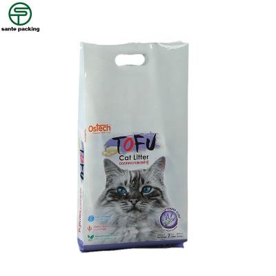 China Recyclable Packing Design Pet Food Handle Zipper Plastic Bag With Good Quality for sale