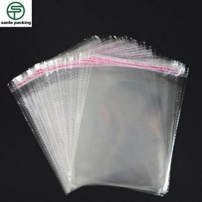 China Disposable Custom Design Logo Printing Self Seal Type Transparent OPP Garment Plastic Bag Wholesale Poly Bags for sale