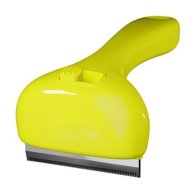 China Viable Hidden Stainless Comb Dog Cat Hair Remover Safe Cleaning Deshedding Pet Grooming Products Brush for sale