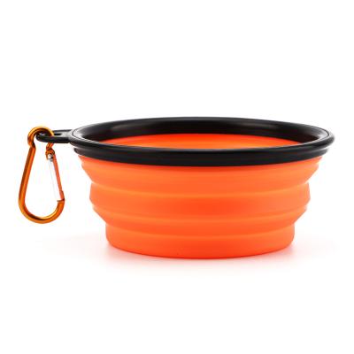 China Viable Portable Travel Food Bowl 350ML 11.8oz Collapsible Dog Puppy Driver Pet Safe Material Bowl for sale