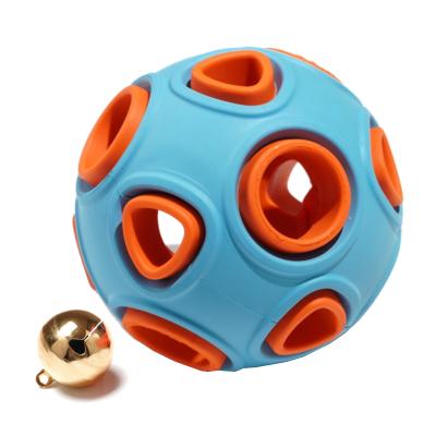 China Viable Built-in Bell Or Led Dog Cat Pet Training Toys Chewing Ball Pet Outdoor Interactive Game Toy for sale