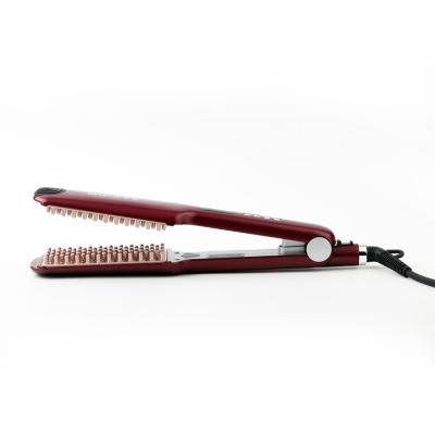 China Household Pro Best Selling Ceramic Coating Ceramic Coating Hot Selling Flat Iron Hair Straightener Floating Flat Comb for sale