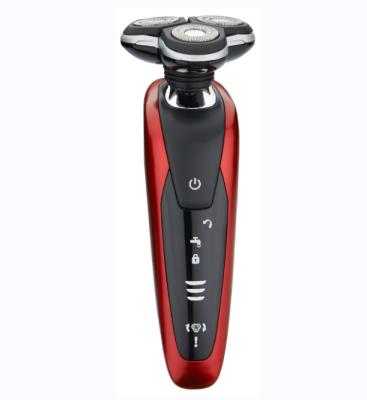 China New rechargeable triple blade man electric razor with hair trimmer travel portable razor waterproof washable triple blade razor for sale