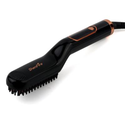 China Best Selling Compact Electric Hair Brush Hair Comb For Man Beard Straightener Removal Personal Hair Styling Tools for sale