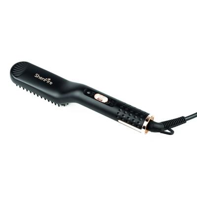 China 2022 Best Selling Compact Hair Brush Electric Moving Hair Straightener For Beard Straightening Electric Hair Comb for sale