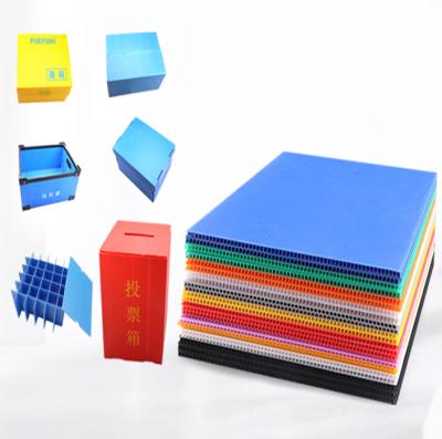 China Corflute Corflute Hollow Sheet Mk Materials Board OEM ODM Honeycomb PP Sheet Coroplast Recycled Plastic Board for sale