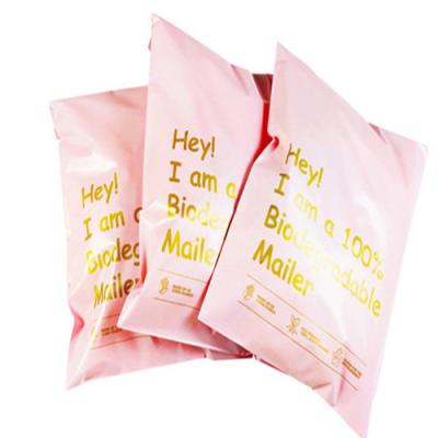 China Strong Adhesive Cornstarch Made Biodegradable Cosmetic Apparel Packaging Mailer Bag With Custom Printed Poly Mailer Mailing Bag for sale