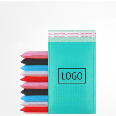 China Warehouse Strong Adhesive Multicolor Low Quantity Price Printed Poly Logo Charm Padded Blue Matte Packaging Custom Bubble Ads for sale