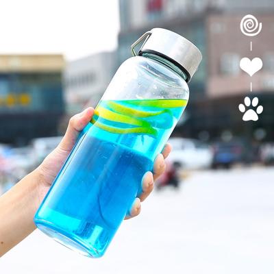 China Mouthblown Sustainable Water Bottle 1000ml High Borosilicate Glass Water Bottles With Rope for sale