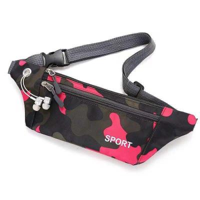 China 2022 high quality high quality polyester sports waist bag fashion camouflage unisex portable nylon sports waist bag for sale