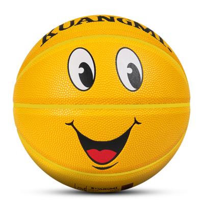 China Kuangmi color PU basketball indoor and outdoor children's application size5 basketball for sale