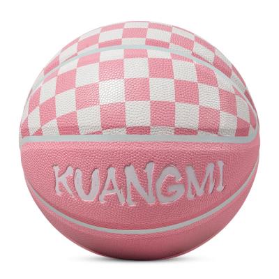 China Gifts application size7 PU Kuangmi basketball color basketball indoor and outdoor creative pink for sale