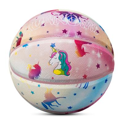 China Size7 Application PU Kuangmi Basketball Color Indoor And Outdoor Basketball Unicorn for sale