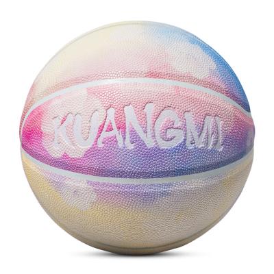 China PU Kuangmi basketball color basketball indoor and outdoor application size7 turned sugar for sale