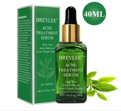 China Natural Private Label BREYLEE Anti Aging Tea Tree Oil Acne Treatment Serum For Acne Removal 40ml for sale