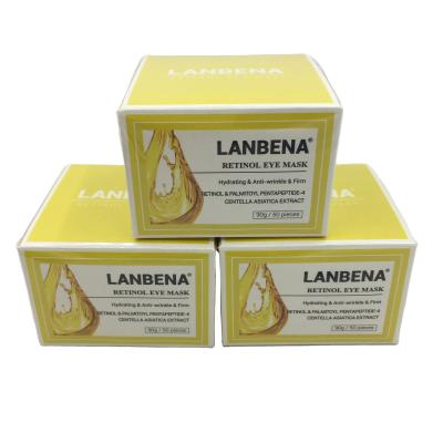 China LANBENA Anti-Puffiness Anti Retinol Wrinkle Under Eye Mask for sale