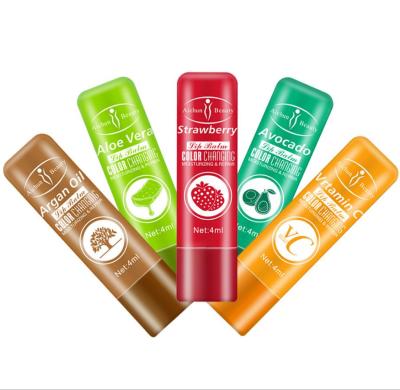 China Mini Natural Pink Color Change Lips Vitamin C Lip Balm With 5 Flavors for sale