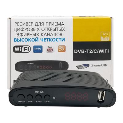 China Full HD Digital TV mpeg-4 h.264 set top box Colombia Dvb-t2 Tdt set top box hot sale DVB-C HD-125A for sale